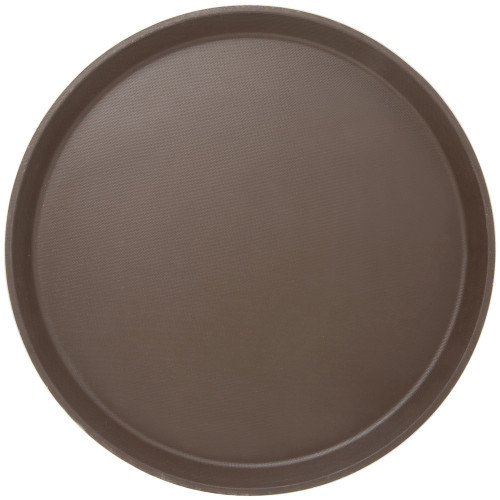 Поднос круглый коричневый из стекловолокна, 36 см, Winco TRH-14