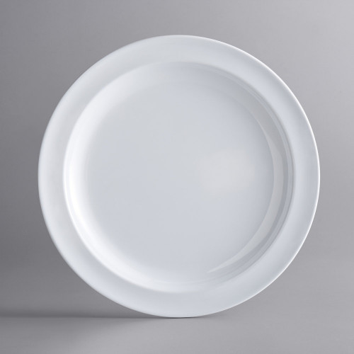 Тарелка 23 см, белая, пластик, Winco MMPR-9W