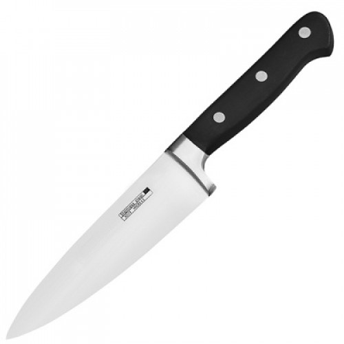 Нож поварской Шеф 28.5 см, лезвие 15 см, нержавеющая сталь, черный, Winco Pro