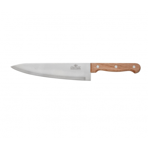 Нож поварской Шеф 20 см с деревянной ручкой, 00073