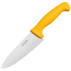 Нож поварской Шеф 29 см, лезвие 15 см, н/с, желтый, Winco Pro