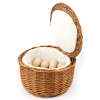 Корзина для горячих яиц круглая 26х17 см, дерево, 16206