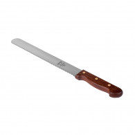 Нож слайсер для мяса зубчатый 30 см с деревянной ручкой, Capco 4213-12