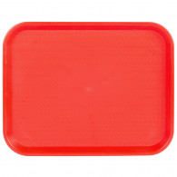 Поднос столовый из полипропилена 345х265 мм, красный, 10304