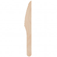 Нож деревянный, 165 мм, ЭКО, 100 шт/уп