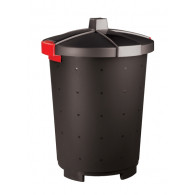 Бак для мусора, 45 л, 48х61 см (полипропилен), черный, 27041