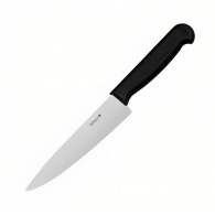 Нож поварской Шеф 27 см, лезвие 15 см, нержавеющая сталь, черный, Winco Pro