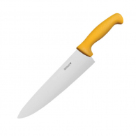 Нож поварской Шеф 38 см, лезвие 24 см, н/c, желтый, Winco Pro