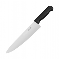 Нож поварской Шеф 38 см, лезвие 25 см, н/c, черный, Winco Pro