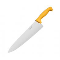 Нож поварской Шеф 43.5 см, лезвие 30 см, н/c, желтый, Winco Pro