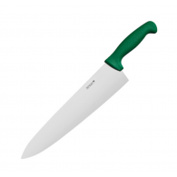 Нож поварской Шеф 43.5 см, лезвие 30 см, н/c, зеленый, Winco Pro 