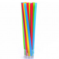 Трубочки для коктейля прямые L=240 мм, D=8 мм, разноцветные 250 шт/уп, 97826