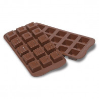 Силиконовая коричневая форма для конфет, CUBO Silikomart, 2.6х2.6 см, h1.8 см, 52121