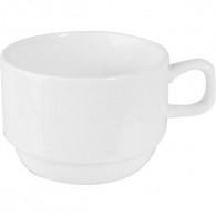 Чашка чайная 250 мл фарфор белый D=8.5, H=6, L=12см, Кунтсверк