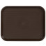 Поднос столовый из полипропилена 345х265 мм, темно-коричневый, 10305