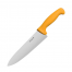 Нож поварской Шеф 34 см, лезвие 20 см, н/c, желтый, Winco Pro