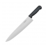 Нож поварской Шеф 43 см, лезвие 30 см, н/c, черный, Winco Pro
