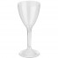 Бокал для вина стеклоподобный 160 мл, высокая ножка (20 шт/уп), PS